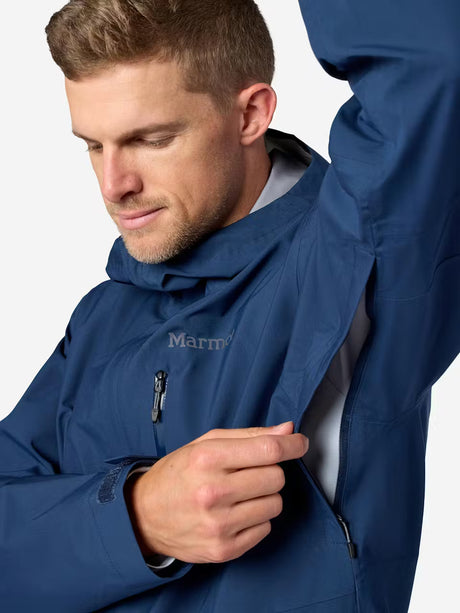 Marmot Mens Precip Evo Pro Rain Jacket Nightfall navy