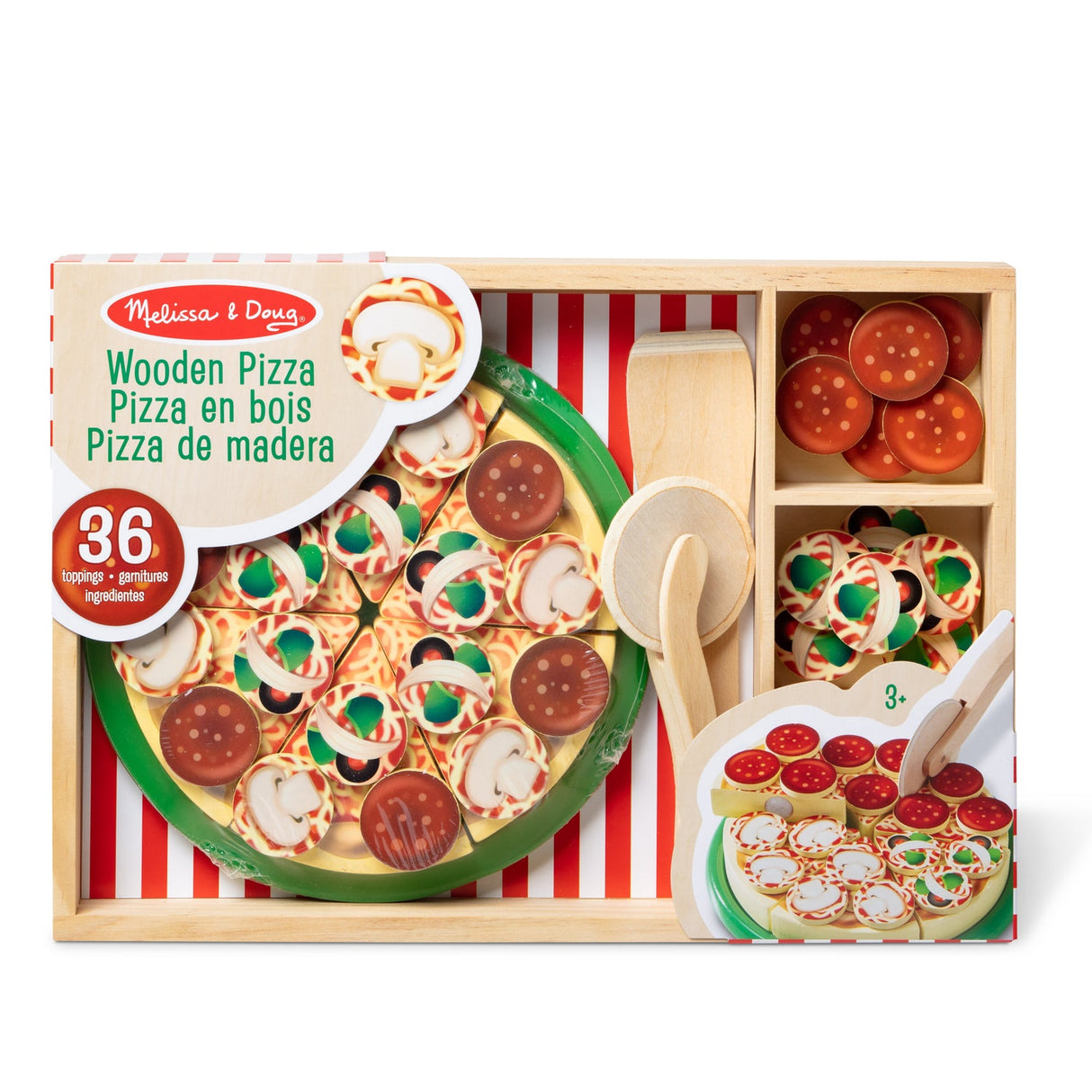 Melissa & Doug Wooden Pizza Party Play Set