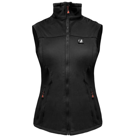 Action Heat Women's 5V Battery Heated Softshell Vest - Black Black