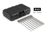 Tekton 8-Piece 3/8 Inch Drive Long Hex Bit Socket Set (1/8-3/8 in.)