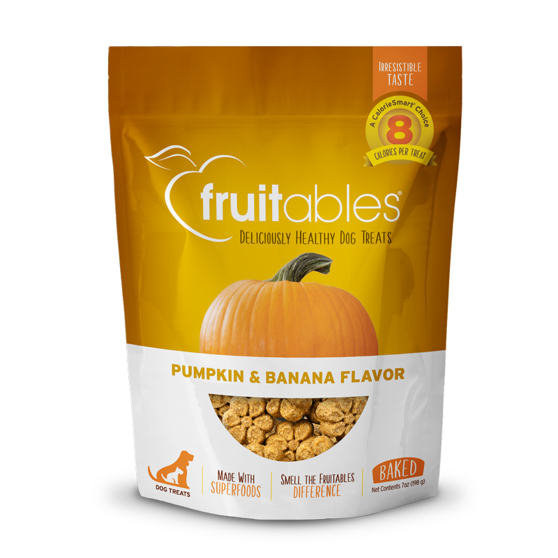 Fruitables Baked Dog Treats - Pumpkin & Banana - 7oz Pumpkin & Banana