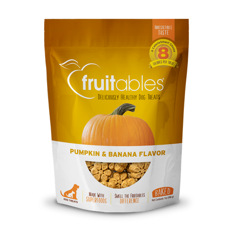 Fruitables Baked Dog Treats - Pumpkin & Banana - 7oz Pumpkin & Banana