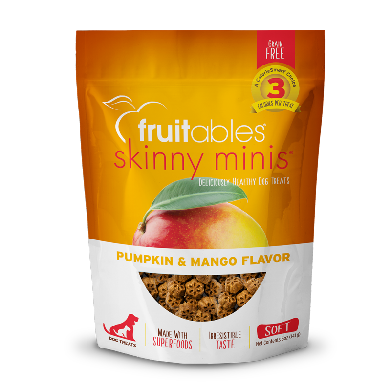 Fruitables Skinny Minis Dog Treats - Pumpkin & Mango - 5oz Pumpkin & Mango