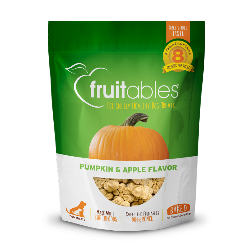 Fruitables Baked Dog Treats - Pumpkin & Apple - 7oz Pumpkin & Apple