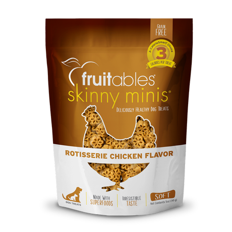 Fruitables Skinny Minis Dog Treats - Rotisserie Chicken - 5oz Rotisserie Chicken