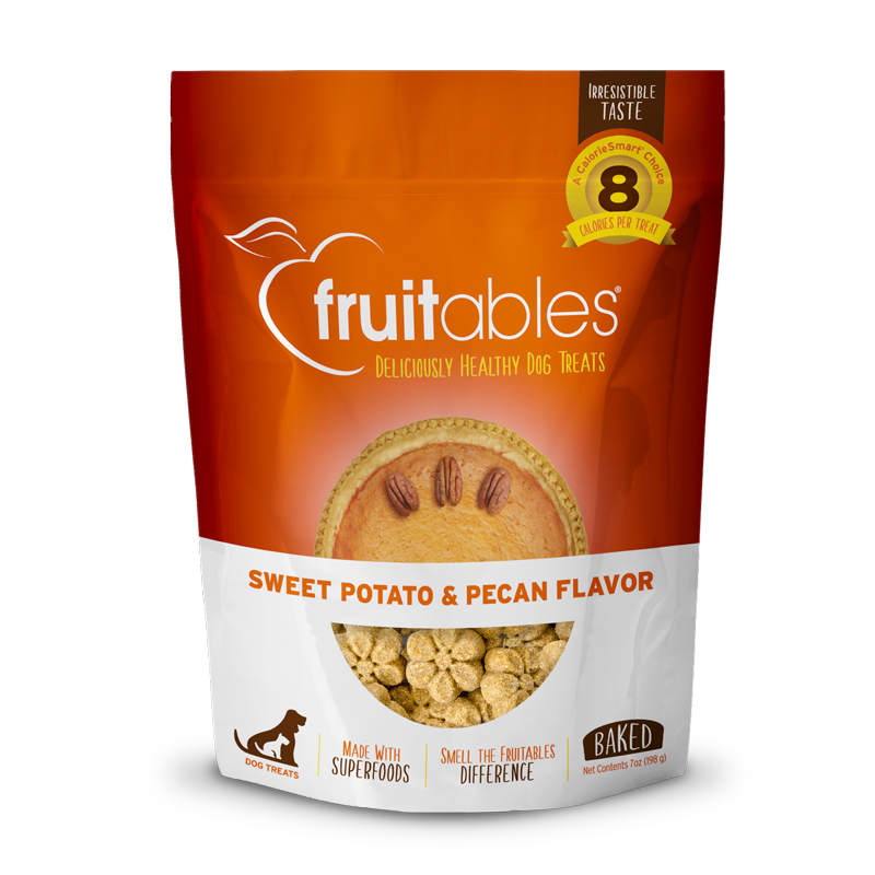 Fruitables Baked Dog Treats - Sweet Potato & Pecan - 7oz Sweet Potato & Pecan