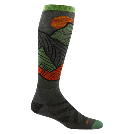 Darn Tough Men's Titan Over-the-Calf Lightweight with Cushion Ski & Snowboard Sock - Forest Forest