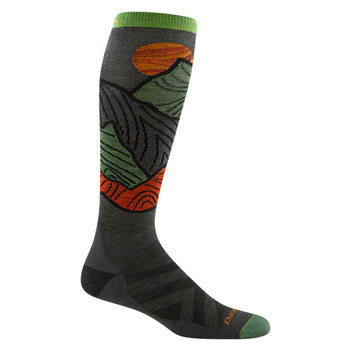 Darn Tough Men's Titan Over-the-Calf Lightweight with Cushion Ski & Snowboard Sock - Forest Forest