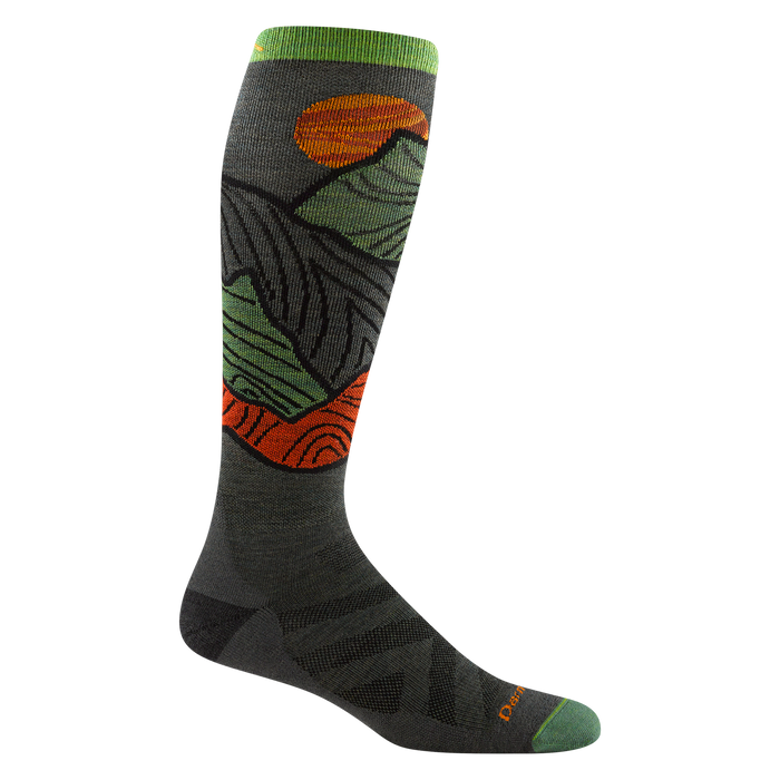 Darn Tough Men's Titan Over-the-Calf Lightweight with Cushion Ski & Snowboard Sock - Forest Forest