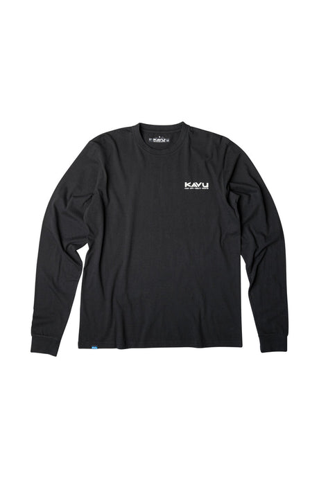 KAVU Men's Long-Sleeve Etch Art - Black Black