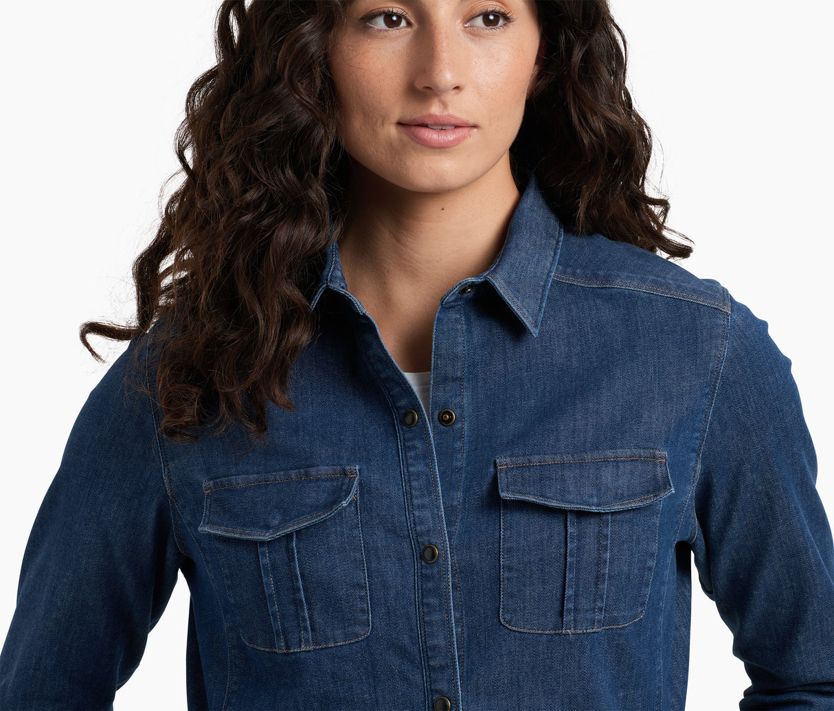 Kuhl Clothing Women's Josie Denim Shirt - Vintage Blue