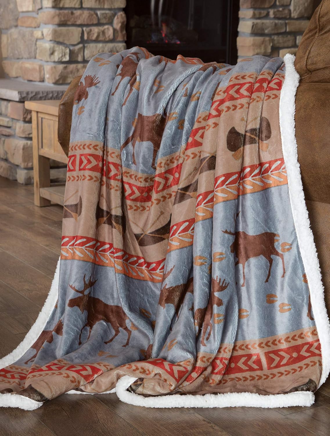 Carstens Inc Moose Tracks Throw