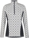 Kerrits Equestrian Apparel Up Tempo Fleece Tech Long Sleeve Top - Print Oyster Bit of Frost