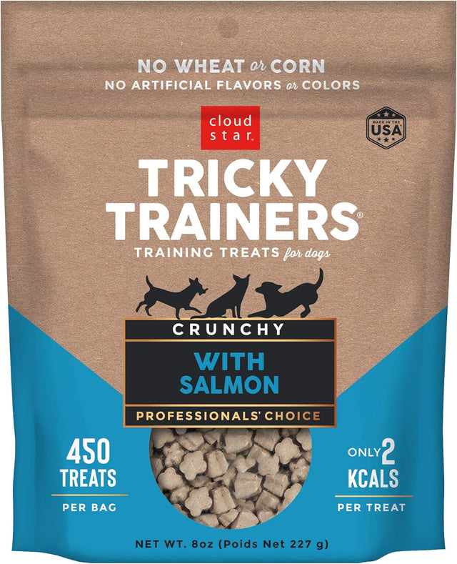 Cloudstar Tricky Trainers Crunchy Dog Treats with Salmon - 8oz / Salmon