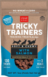 Cloudstar Tricky Trainers Soft & Chewy Dog Treats with Salmon - 5oz & 14oz / Salmon