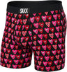 Saxx Men's Ultra Super Soft Boxer Brief Fly Lets Get It On/Black