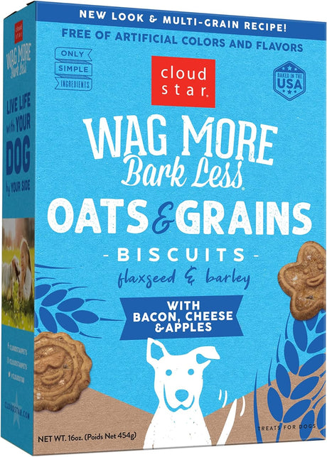 Cloudstar Wag More Bark Less Oven Baked Dog Biscuits (Bacon, Cheese & Apples) / Bacon, Cheese & Apple