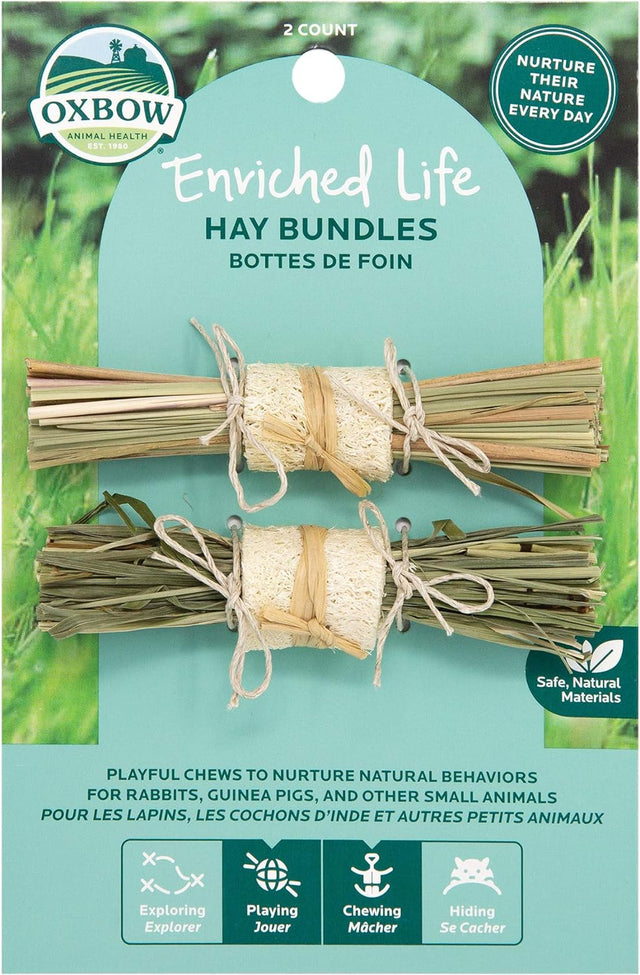 Oxbow Animal Health Enriched Life Hay Bundles - 2ct