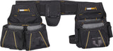 ToughBuilt Carpenter Tool Belt with Pockets and 2 Hammer Holders