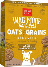 Cloudstar Wag More Bark Less Oven Baked Dog Biscuits (Crunchy Peanut Butter) - 16oz / Peanut Butter