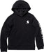 Carhartt Boy's Long-sleeve Hooded Graphic Sweatshirt Black