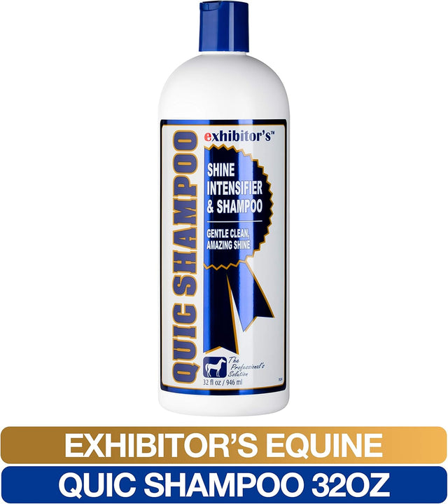 Exhibitor's Quic Shampoo: Shine Intensifying Equine Shampoo - 3.4oz. / 32oz.