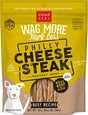 Cloudstar Wag More Bark Less Philly Cheesesteak Beef Jerky Dog Treats - 10oz / Beef