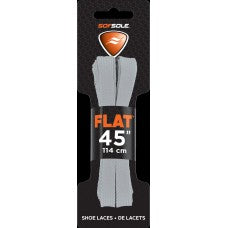 Sof Sole Athletic Flat Laces Charcoal