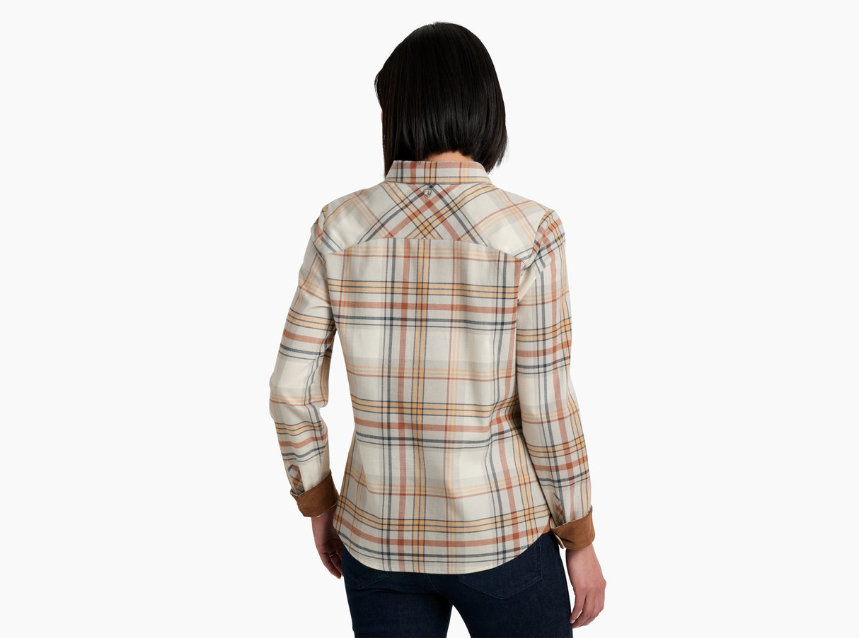 Kuhl Clothing Women's Tess Flannel Long-Sleeve - Dove