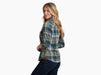 Kuhl Clothing Women's Tess Flannel Long-Sleeve - Mineral Blue