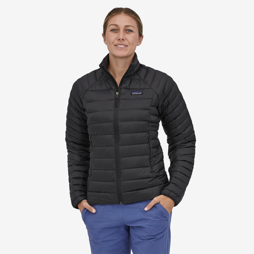 Patagonia womens black puffer jacket hot sale