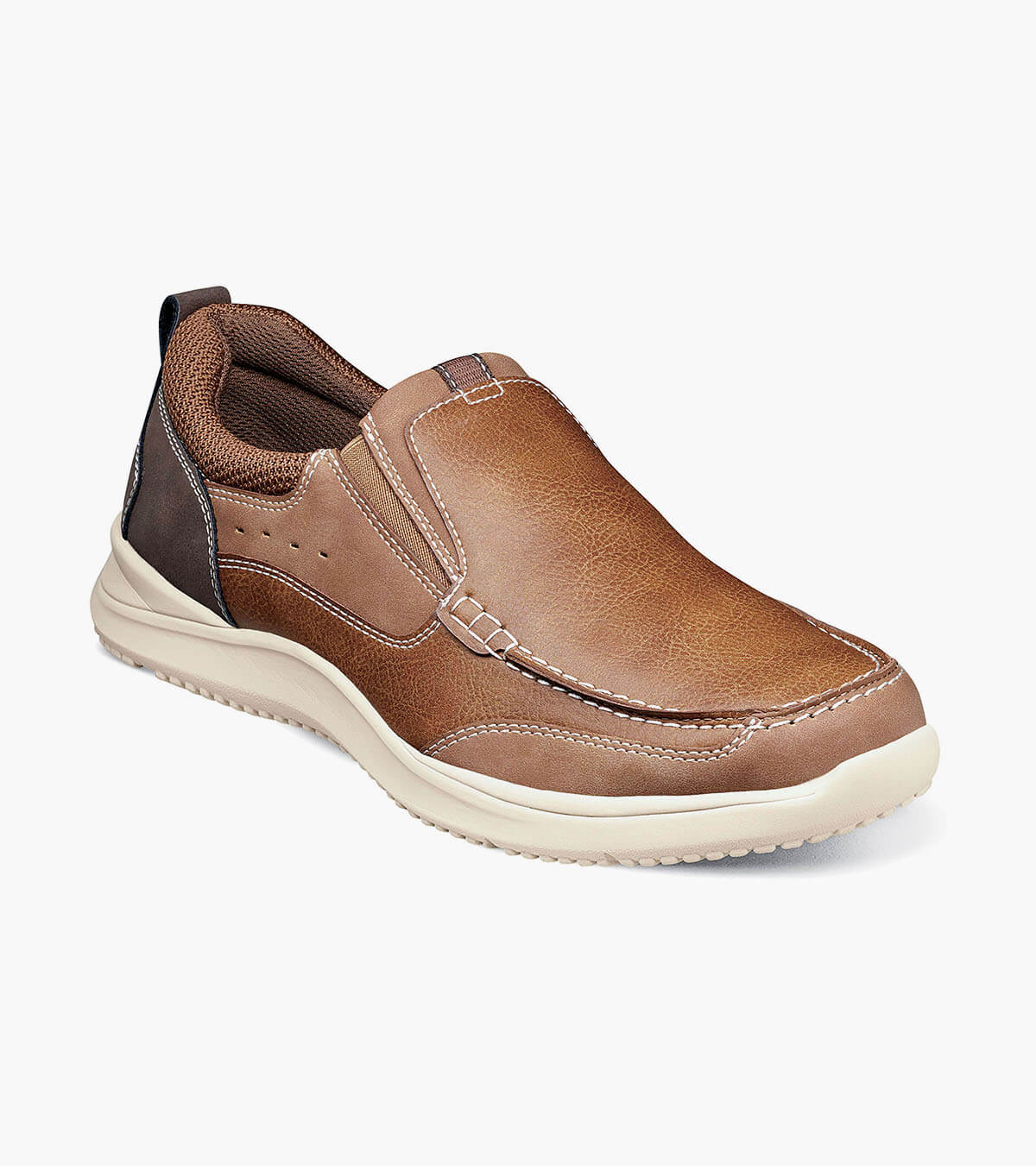 Nunn Bush Conway Moc Toe Slip On Tan / M (D- Medium)