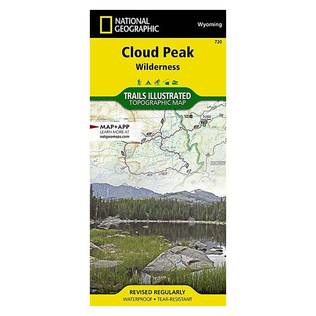 National Geographic Maps Cloud Peak Wilderness Map