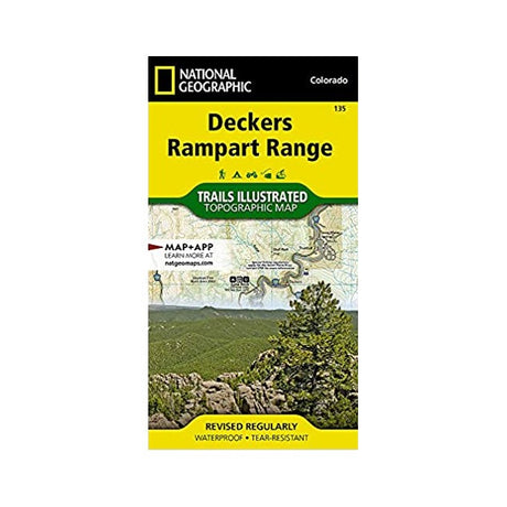 National Geographic Maps Deckers, Rampart Range Map