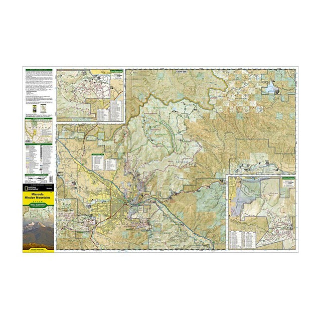 National Geographic Maps National Geographics Missoula, Mission Mountains Trail Map