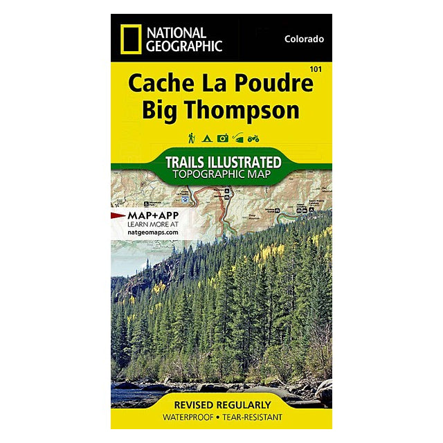 National Geographic Maps Cache La Poudre, Big Thompson Map