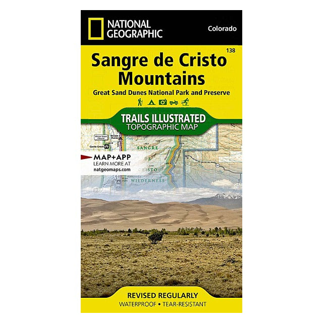 National Geographic Maps Sangre De Cristo Mountains Map