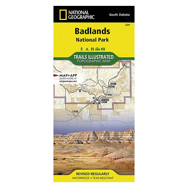 National Geographic Maps Badlands National Park Map