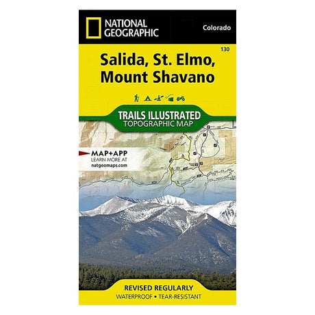 National Geographic Maps Salida, St. Elmo, Mount Shavano Map