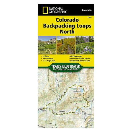 National Geographic Maps Colorado Backpack Loops North Map