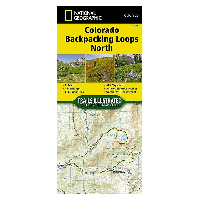 National Geographic Maps Colorado Backpack Loops North Map