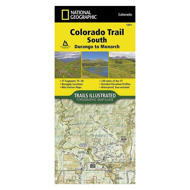 National Geographic Maps Colorado Trail South Topographic Map Guide