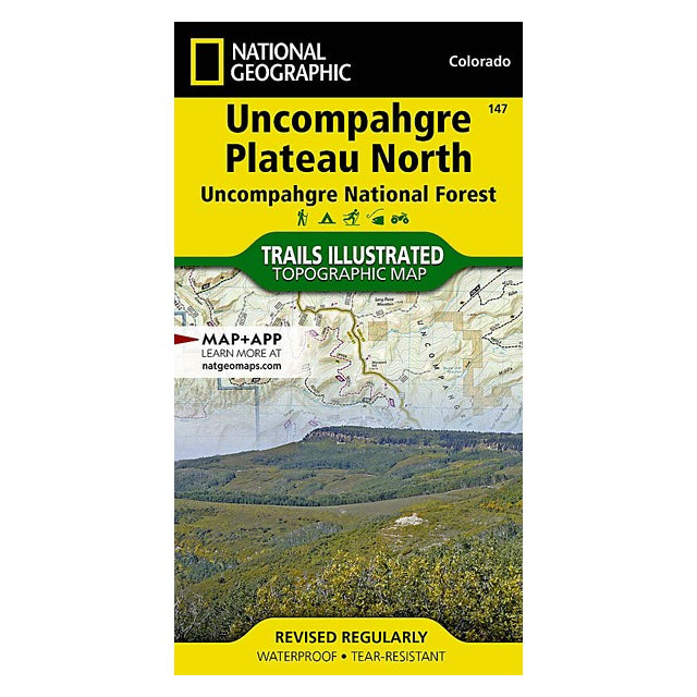National Geographic Maps Uncompahgre Plateau North Map