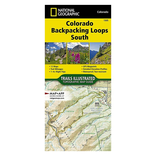 National Geographic Maps Colorado Backpack Loops South Map
