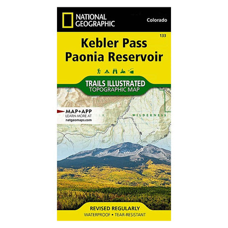 National Geographic Maps Kebler Pass, Paonia Reservoir Map