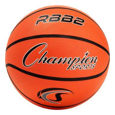 CHAMPION SPORTS Junior Size 5 Rubber Basketball, Orange Orange