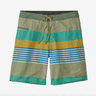 Patagonia Men's Wavefarer Boardshorts Fitz Stripe: Fresh Teal