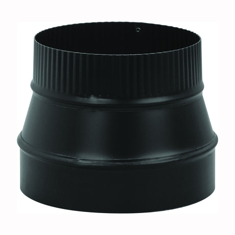 Imperial Stove Pipe Reducer Black / 8X6