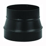 Imperial Stove Pipe Reducer Black / 8X6