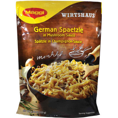 Maggi Spaetzle With Mushroom Sauce